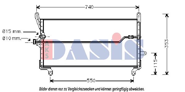 AKS DASIS Kondensators, Gaisa kond. sistēma 082001N